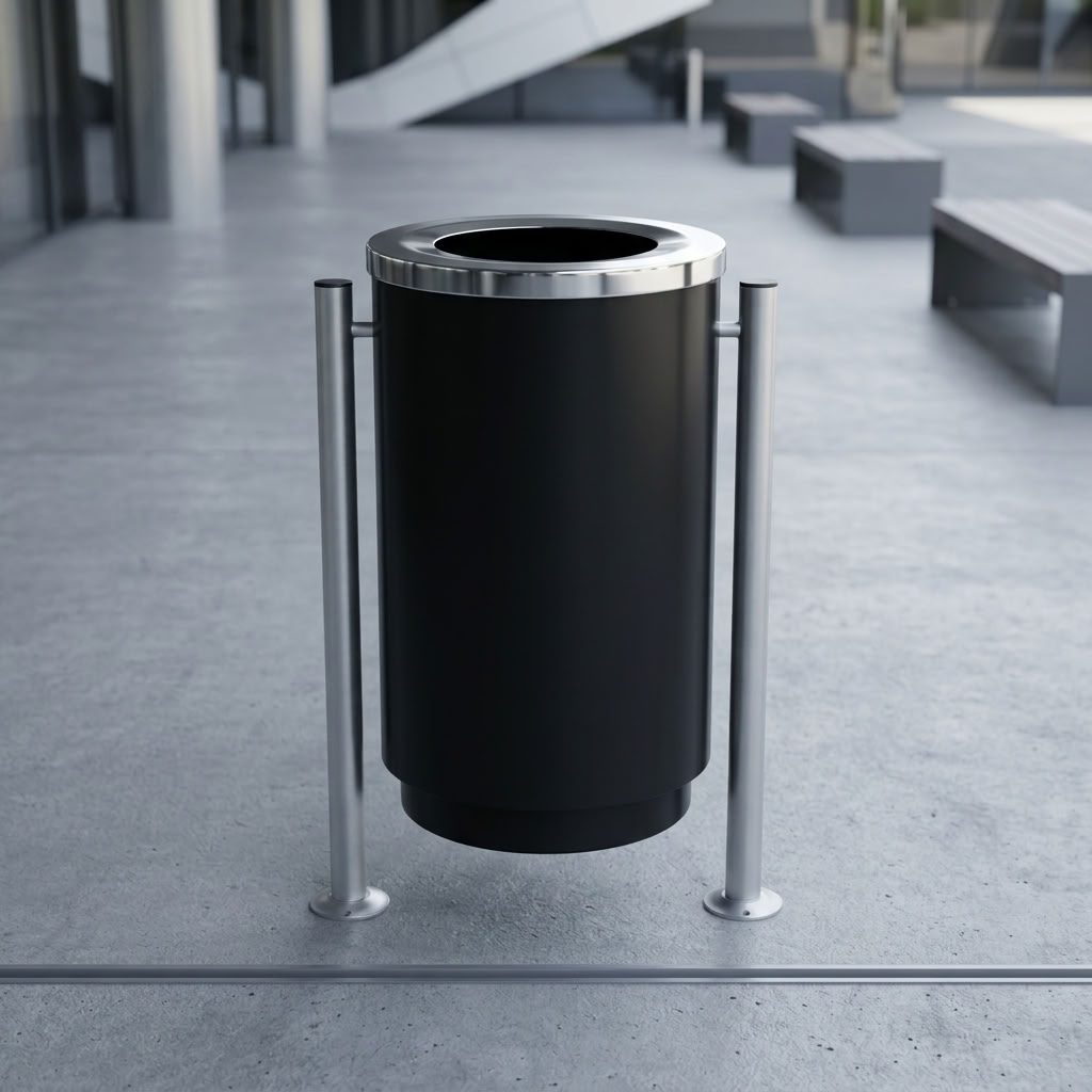 Basurero Urbano Amsterdam con Soporte