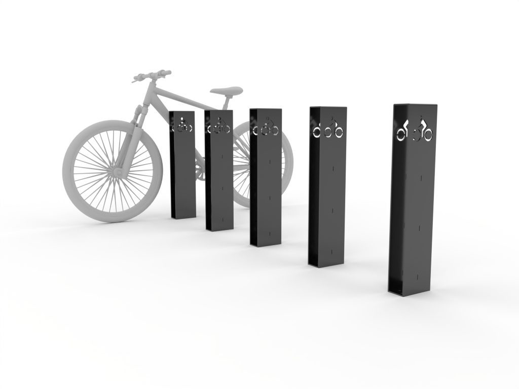 Bicicletero Tabuk metálico para 2 bicicletas - Inducrom
